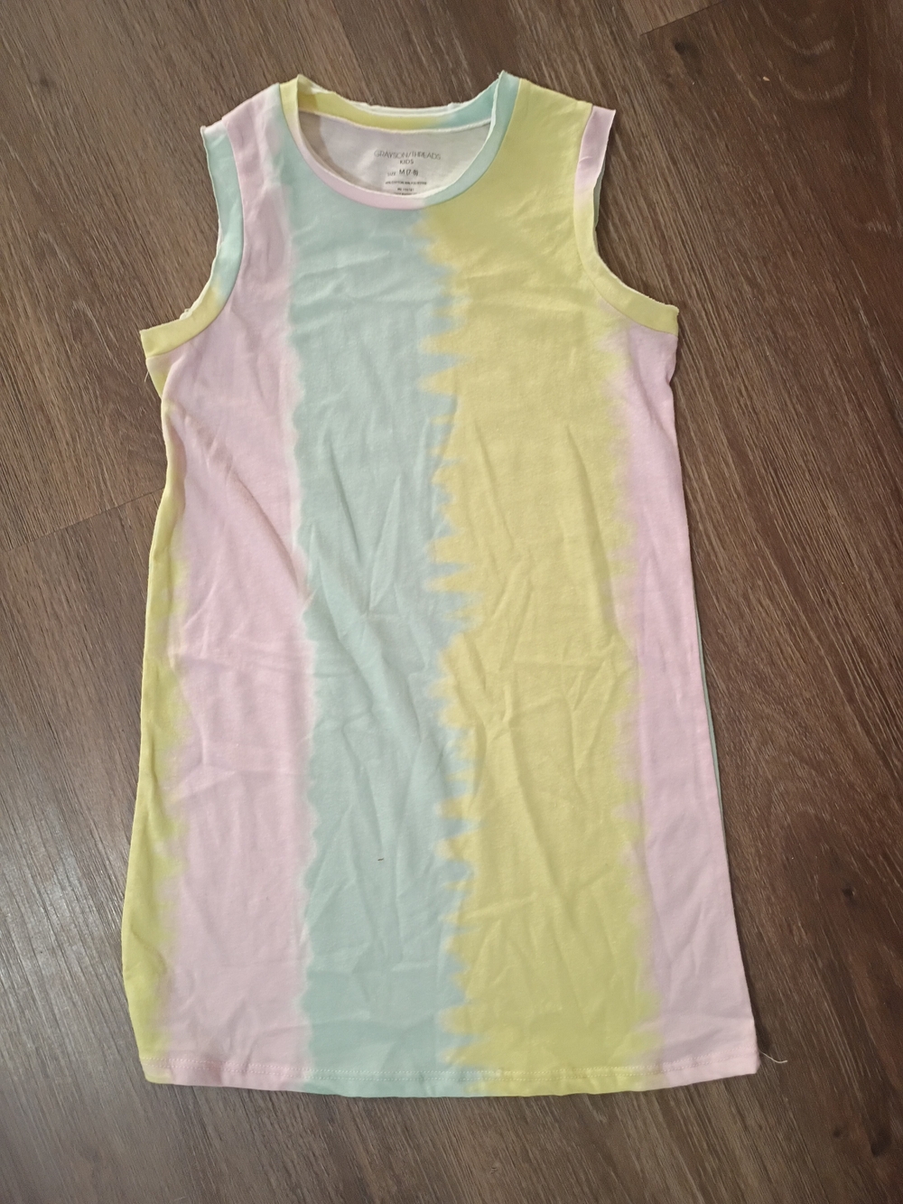 Grayson Threads Pastel Tie-Dye Sleeveless Shift Dress